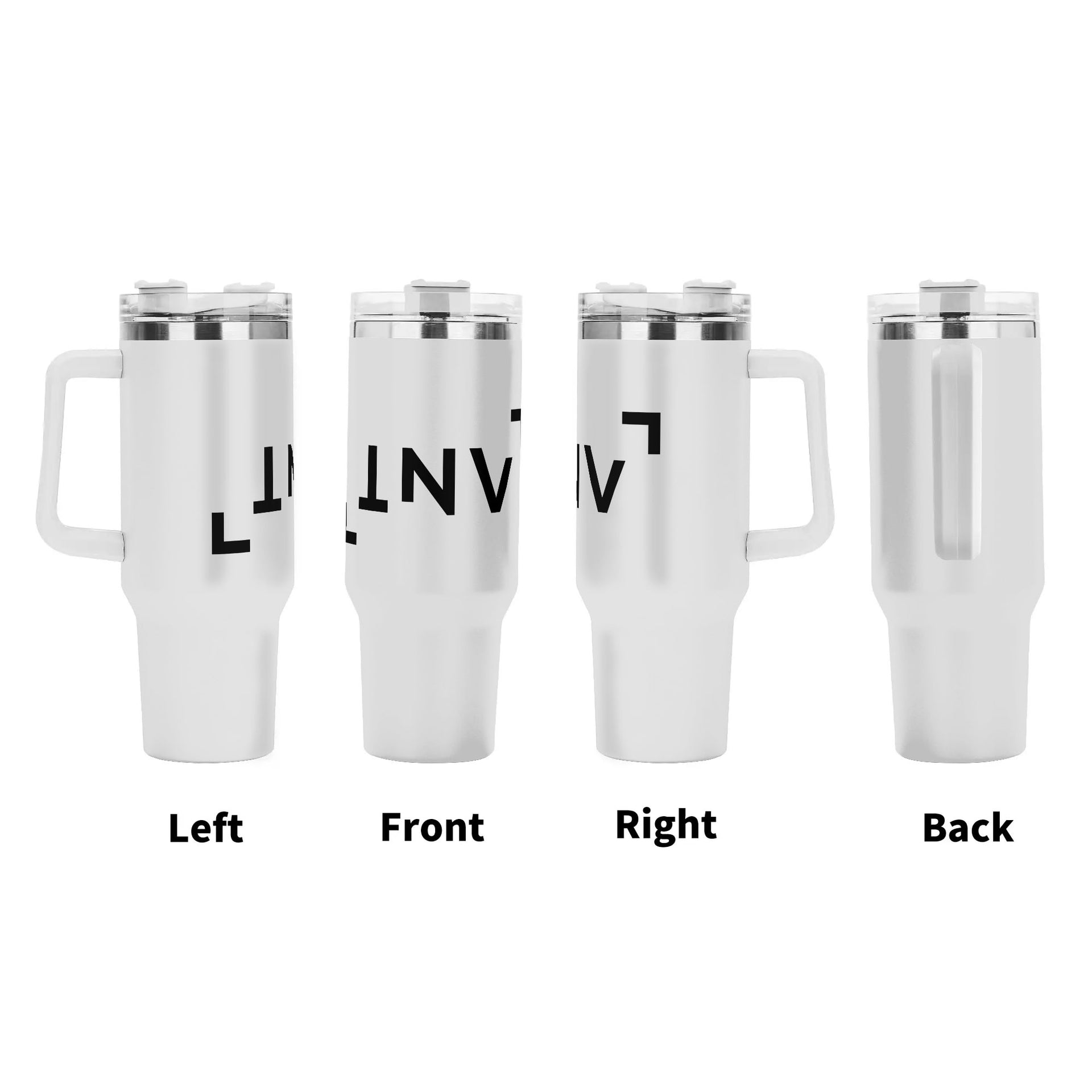 INV 40oz Stainless Steel Tumbler With Handle and Straw – It 