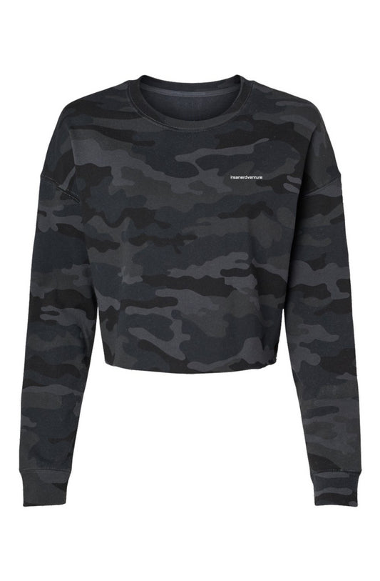 Identity Camo Cropped Crew